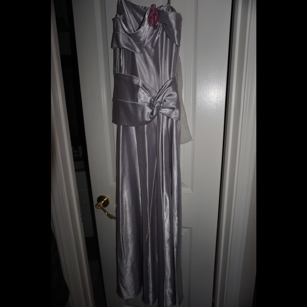 Silver formal dress